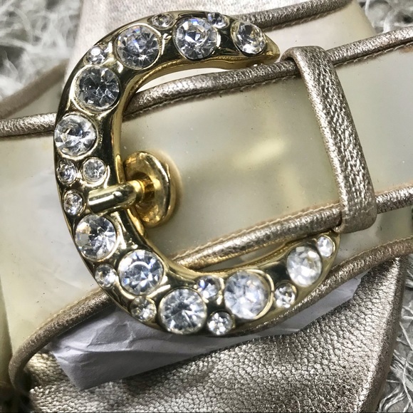 STUART WEITZMAN SWAROVSKI SLIDES🔥 - Picture 3 of 10